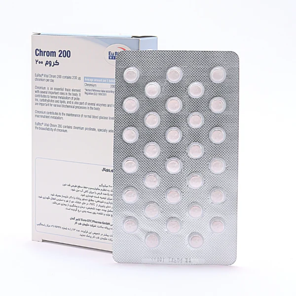 قرص کروم یوروویتال (chrom eurhovital) - 60 عددی - Image 2