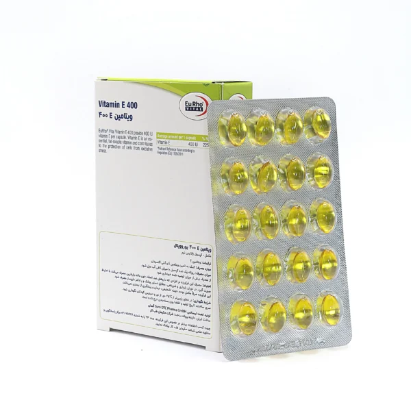 کپسول ویتامین e 400 یوروویتال (vit e 400 eurhovital) - 40 عددی - Image 2